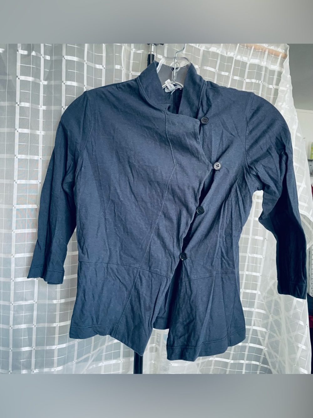 navy blue Knit Cardigan - Size XS - Picture 5 of 7
